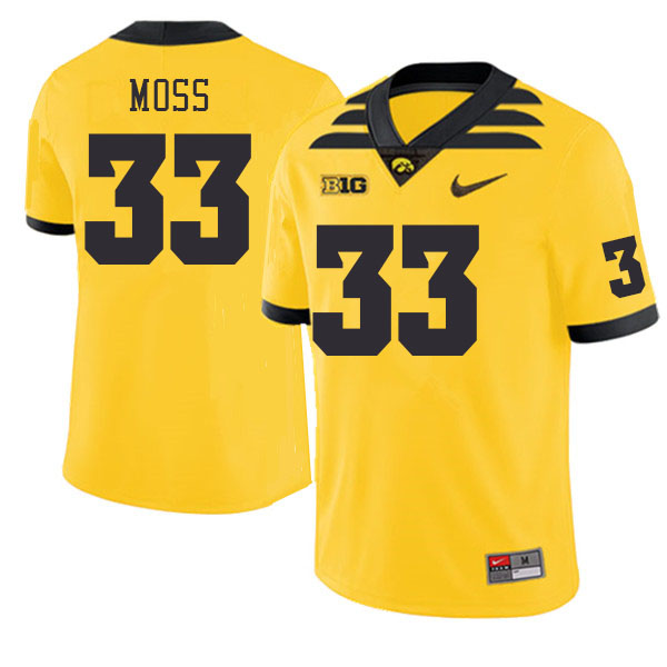 Iowa Hawkeyes #33 Riley Moss College Football Jerseys Stitched Sale-Gold